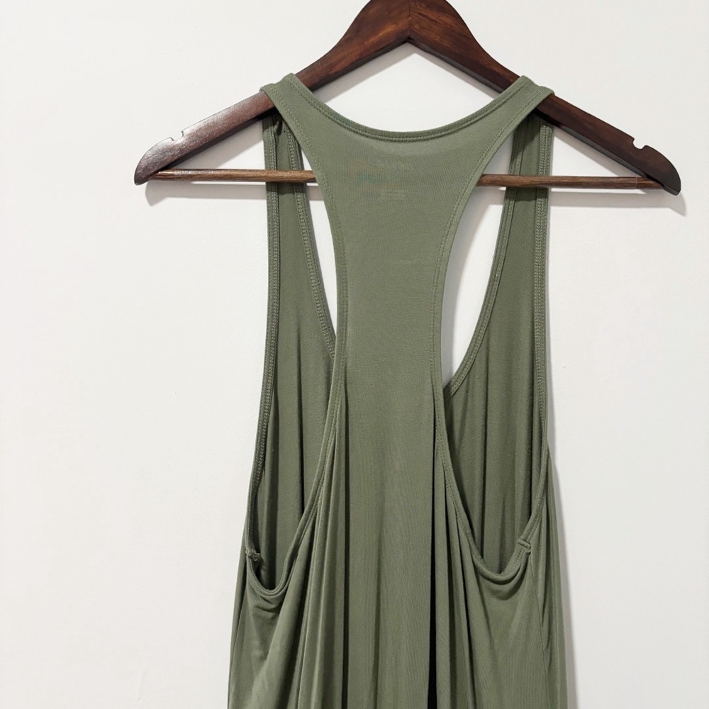 Aerie Womens Green Jumpsuit Casual Resort Wear Cinch Waist Pockets Size‎ Small - Picture 7 of 10